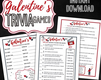 Galentines Trivia Games | Galentine Party Game | Adult Game | Girls Night Trivia | Ladies Night Trivia | Valentine Party | Galentine Party