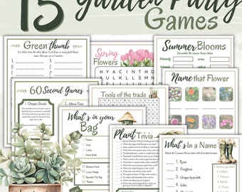 Garden Party Games | Spring Games | Garden Club | Gardeners Games | Horticultural Games | Flower Games | Gardening Activities | Senior Group