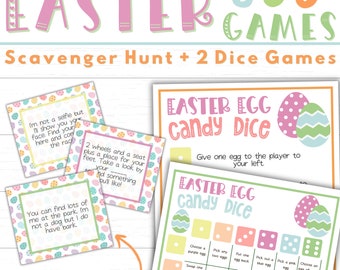 Fun Easter Games, Printable Easter Treasure Hunt, Easter activities for kids, Outdoor Easter Egg Hunt, Indoor Easter Egg Hunt