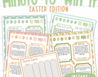 Easter Printable Game | Easter Minute to Win It | Kids Easter Activities | Easter Activity | Kids Easter Games | Printable Minute to Win It