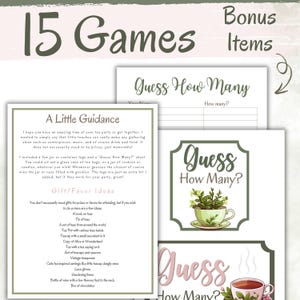 Tea Party Games | 15 Printable Tea Party Games | Tea Party Game Ideas ...