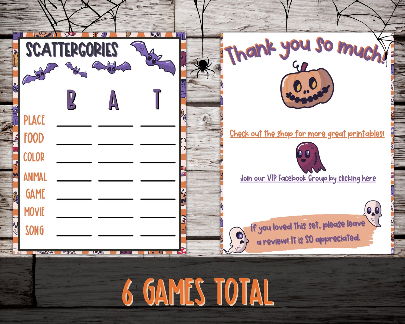 Kids Halloween Printables, Halloween Party Games, Halloween Game Bundle ...