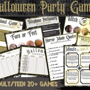 Adult Halloween Game | Halloween Games Adult | Halloween Party Games, 20+ Halloween Printable Games, Halloween Games for Adults and Teens