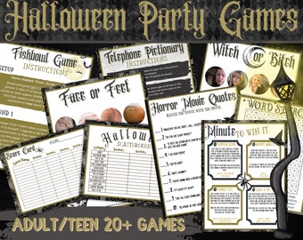 Adult Halloween Game | Halloween Games Adult | Halloween Party Games, 20+ Halloween Printable Games, Halloween Games for Adults and Teens