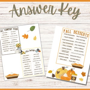 Fall Word Scramble Pack, Printable Word Scrambles, Fall Printable ...