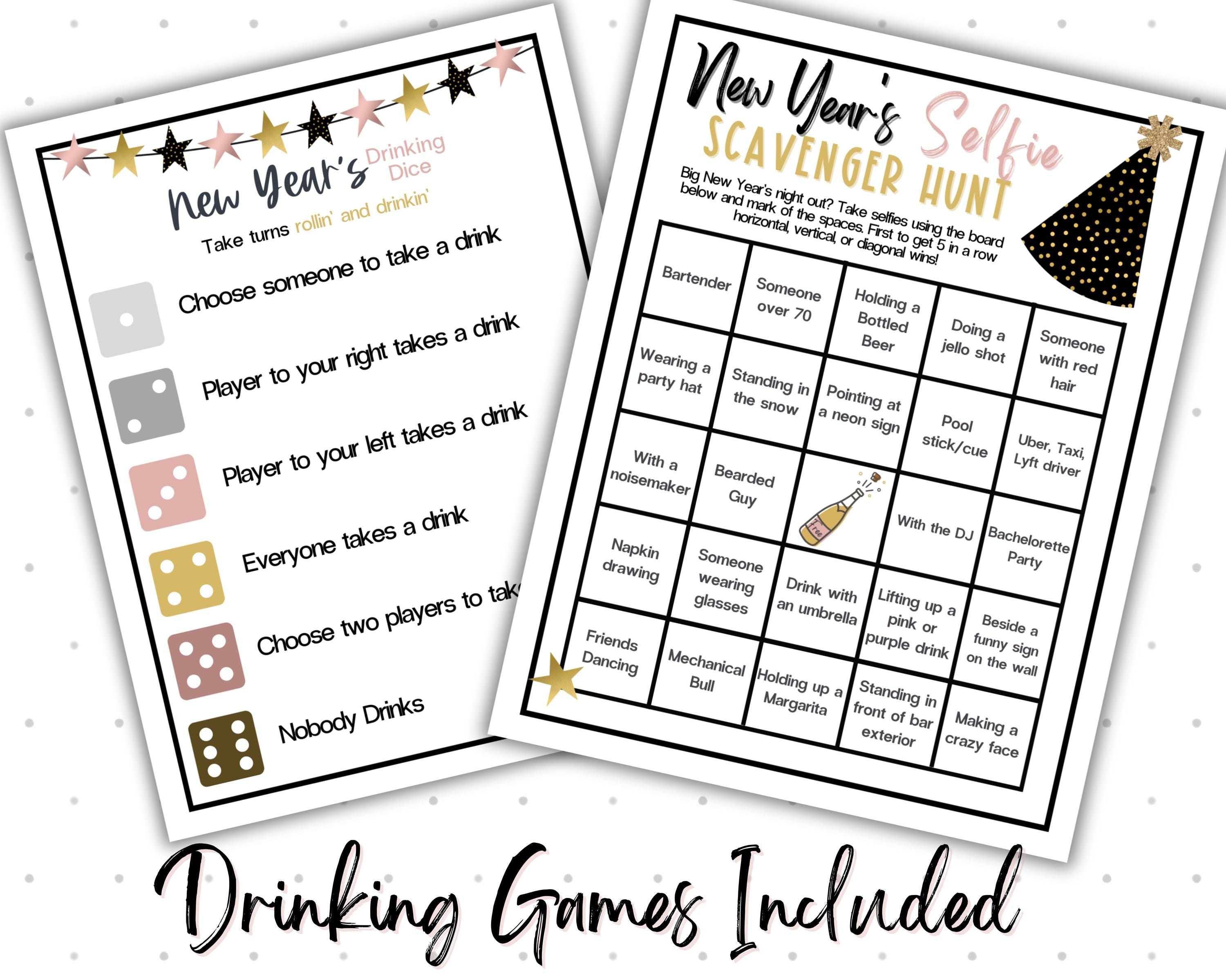 New Years Eve Games | New Years Printable Games | NYE Party Games ...