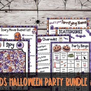 Kids Halloween Printables, Halloween Party Games, Halloween Game Bundle, Kids Halloween Games, Printable Halloween Games, Halloween Activity