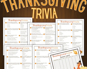 Thanksgiving-Spiele, druckbare Thanksgiving-Trivia für Kinder und Erwachsene jeden Alters