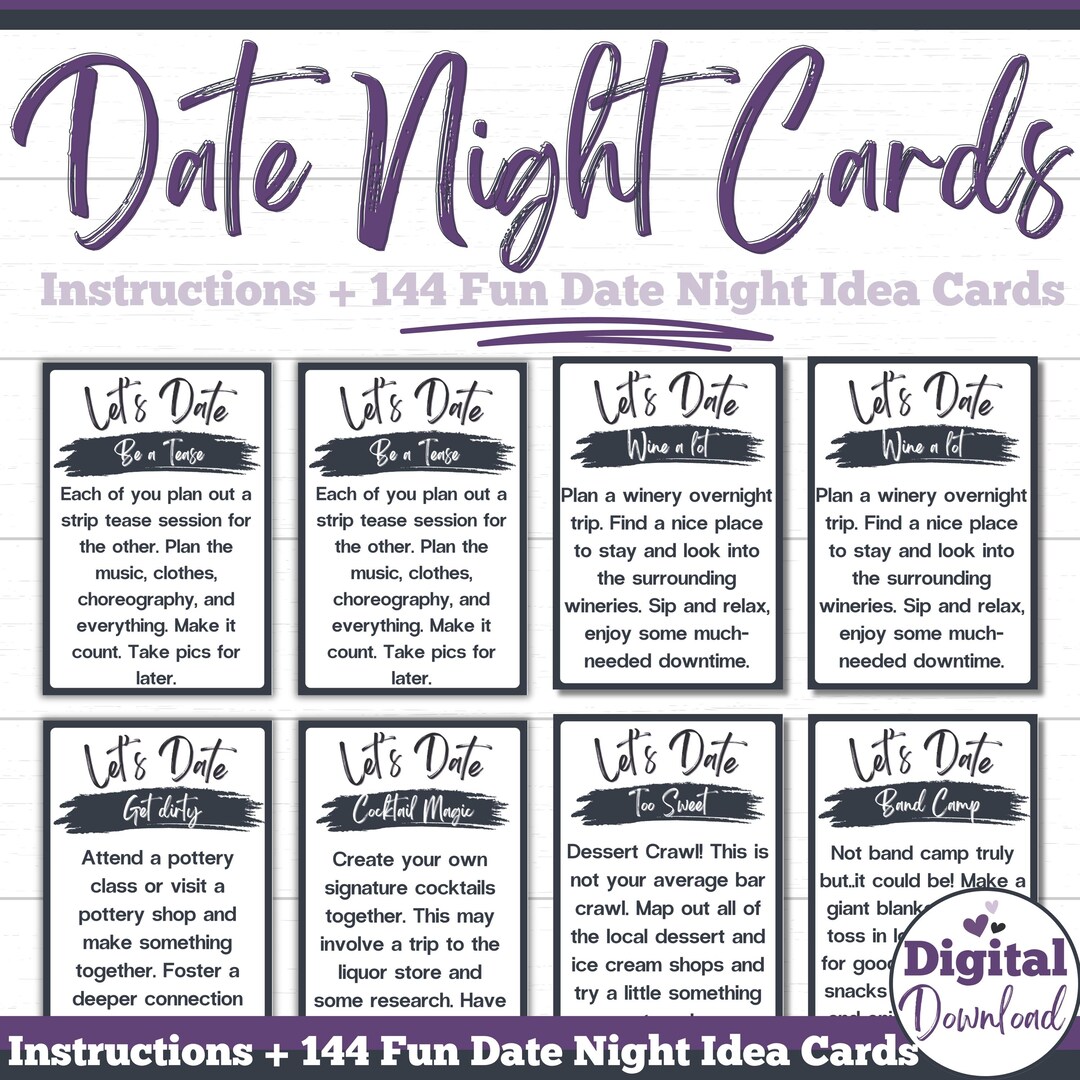 thumbnail image 2 of Date Night Cards Date Night Ideas For Couples Anniversary 2 of 13