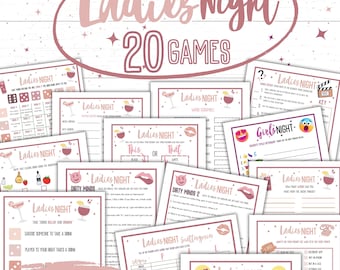 Ladies Night Games | Ladies Night Printable | Girls Night Games | Girls Night Out | Drinking Games | Dirty Minds Game | Ladies Night Out