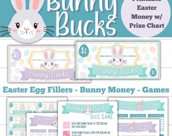 Easter Classroom Games, Easter Sunday School Activity, Printable Bunny Money, Editable Reward Charts, Easter Classroom Gifts, Church Games
