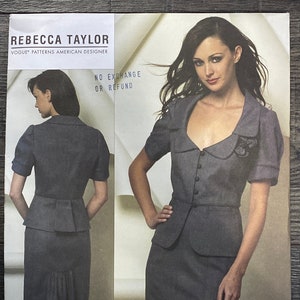 Vogue V1169 Rebecca Taylor MISSES’ Jacket and Skirt Sewing Pattern