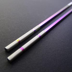 Rainbow Stainless Steel Chopsticks – Personalized Sushi Gift Set – Custom and Personalized Engraving Available
