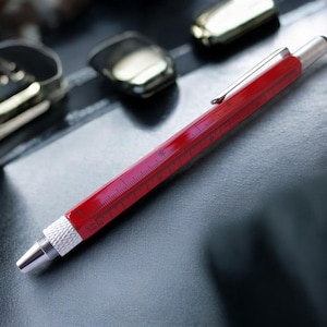 多機能アルミペン – スタイラス、定規、ドライバー、水準器、ボールペン筆記具