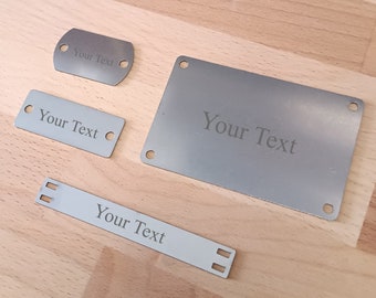 Engraved Metal Plate Drawer Holder - Pre-Drilled for Easy Installation - Personalized Memorial Piece