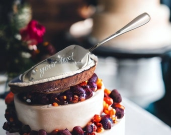 Servidor de tartas de boda grabado a medida – Cortador de tartas de acero inoxidable para ocasiones especiales