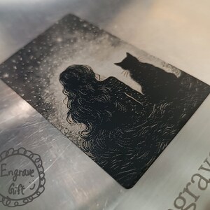 Insertion de portefeuille photo gravée - Photo d'amour gravée au laser - Activation de la gravure au dos - Bas de Noël, cadeaux pour lui ou elle