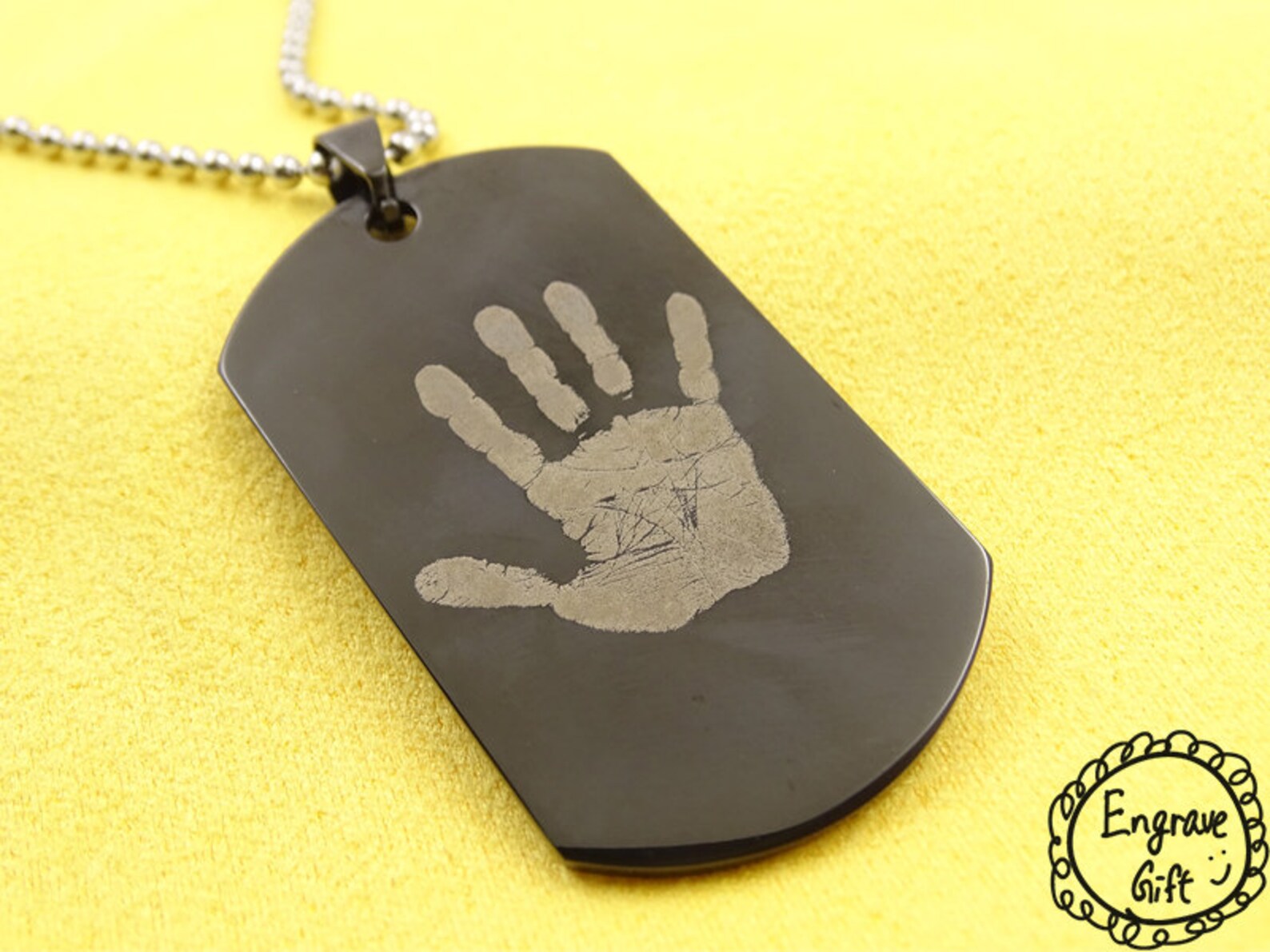 Custom dog tag for dog Personalize gold dog tag necklace Etsy