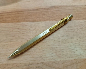 Brass Pen – Customizable Monogram – Graduation or Corporate Writing Tool – Personalized Engraving Option