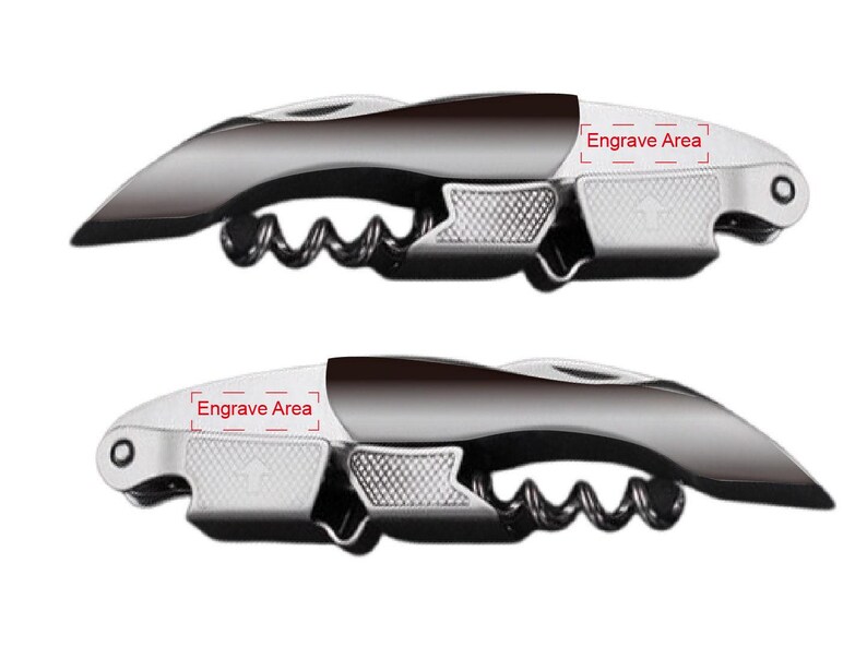 20Resin Handle Wine Corkscrew – Groomsman Gift – Engraved Bottle Opener for Bartenders image 11