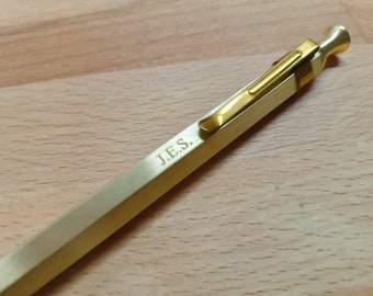 Engraved Brass Metal Pen - Personalized Gift - Customizable
