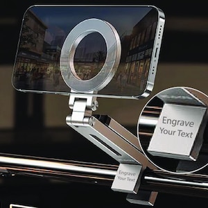 Supporto magnetico universale per iPhone / Anello magnetico - Treppiede pieghevole, rotazione a 360°, magnete potente, supporto portatile