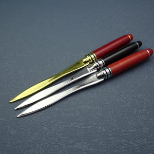 Abridor de cartas de liga de metal personalizado e elegante com gravação a laser – um presente atencioso para profissionais e eventos corporativos memoráveis