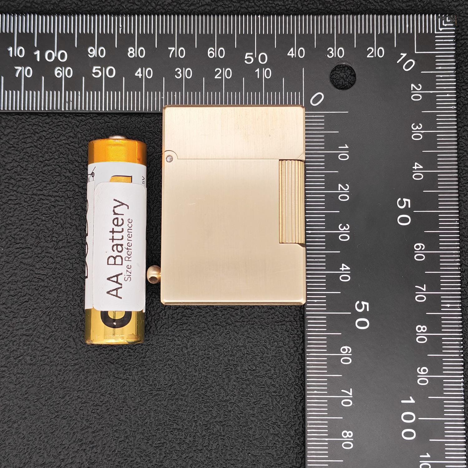 Handmade Pure Brass Lighter, Brushed Finish, Custom Text Engraving ...