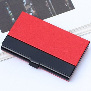 Porte-cartes de visite gravé personnalisé - Signature avec logo personnalisé - Cadeau professionnel