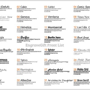 an orange and white poster with the names of different languages