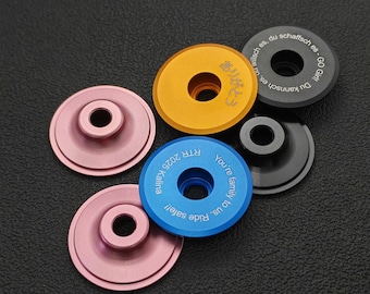 Custom Engraved Bike Headset Cap – Anodized Aluminum Stem Cover – Lightweight Cycling Gift for Riders