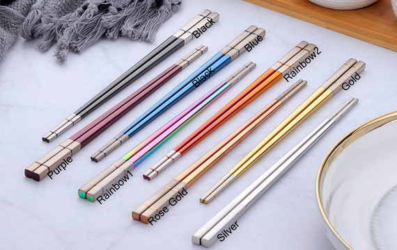 personalized metal chopsticks