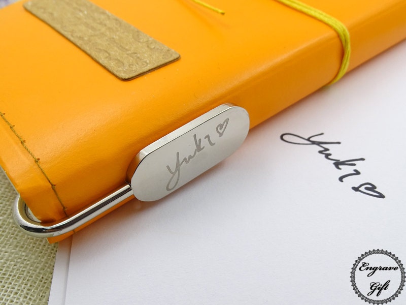 Personlized Handwriting, Reader Stainless Metal Book Mark Insert Your…