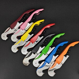 Personalized Metal Corkscrew – Custom Text Engraving, Elegant Wine Opener - Bulk