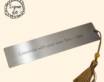 Personalized Custom Copper Bookmark, Finerprint, Handwriting, Logo, graduation Custom Engraved, Your Own Design Bookmark, Page Marker