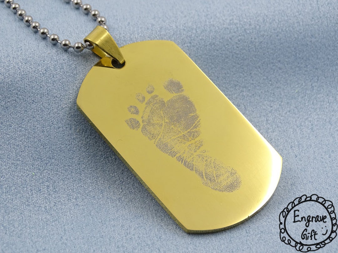 Collier Dog Tag Personnalisable Avec Photo - Acier Inoxydable, Chaîne 24 Pouces, Cadeau Fête Des Pères/couple