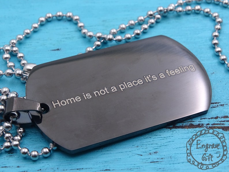 Custom message necklace Father daughter keychain Personalize dog tag key chain Military dog tag necklace Man personalize necklace