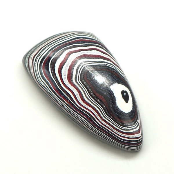 Fordite Detroit Agate Cabochon 25 x 13 x 5.5 mm from Kentucky