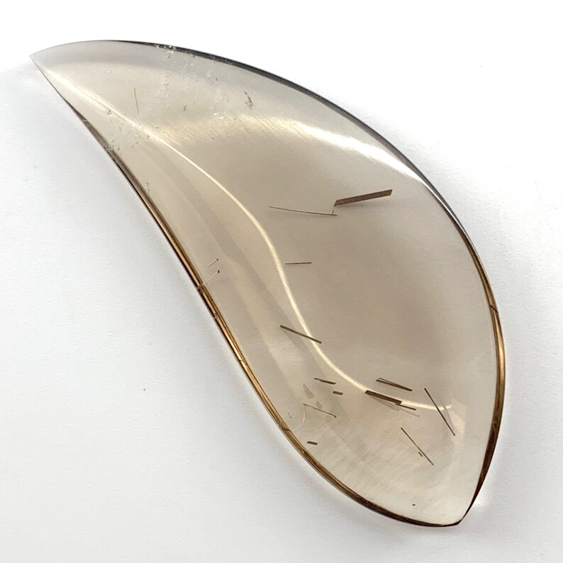 Rutilated Quartz Cabochon 67 x 28 x 5 mm from Brazil