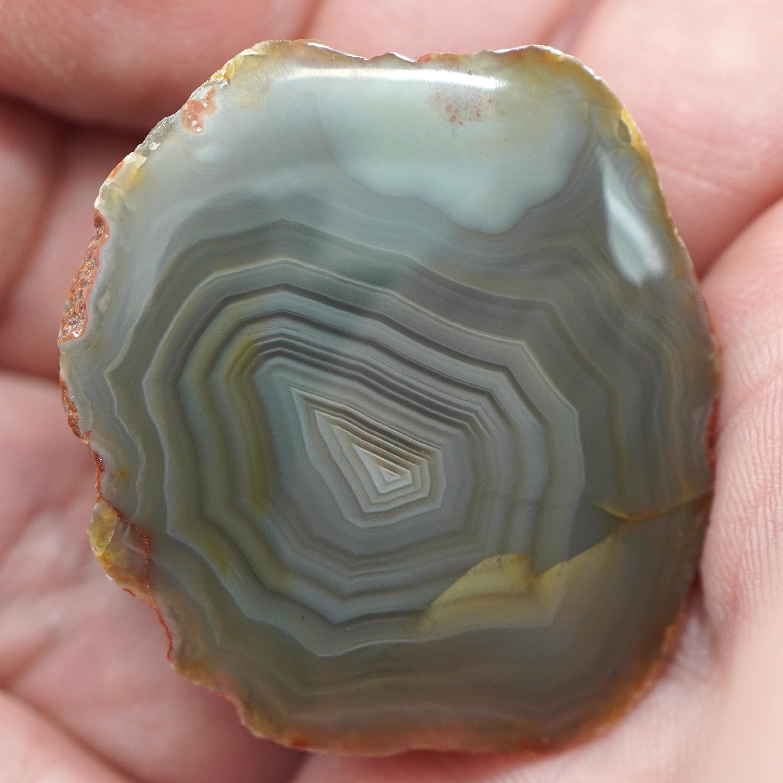 Agates Michigan Shell Banded Agate Specimen From Michigan (laker - Lake Superior Agate - LSA ...