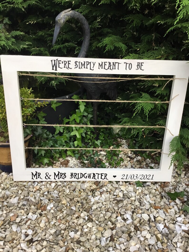 Photo peg frame wedding sign wedding photo display notice Etsy