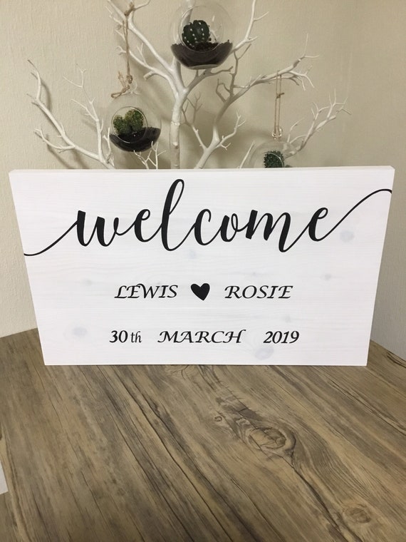 Personalised Vintage Arrow Shaped sign Arrow Direction Sign Wedding Sign 60cm