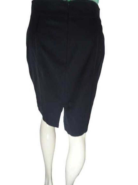 Ann Taylor 80's Above the Knee Skirt Navy Size 4 … - image 5