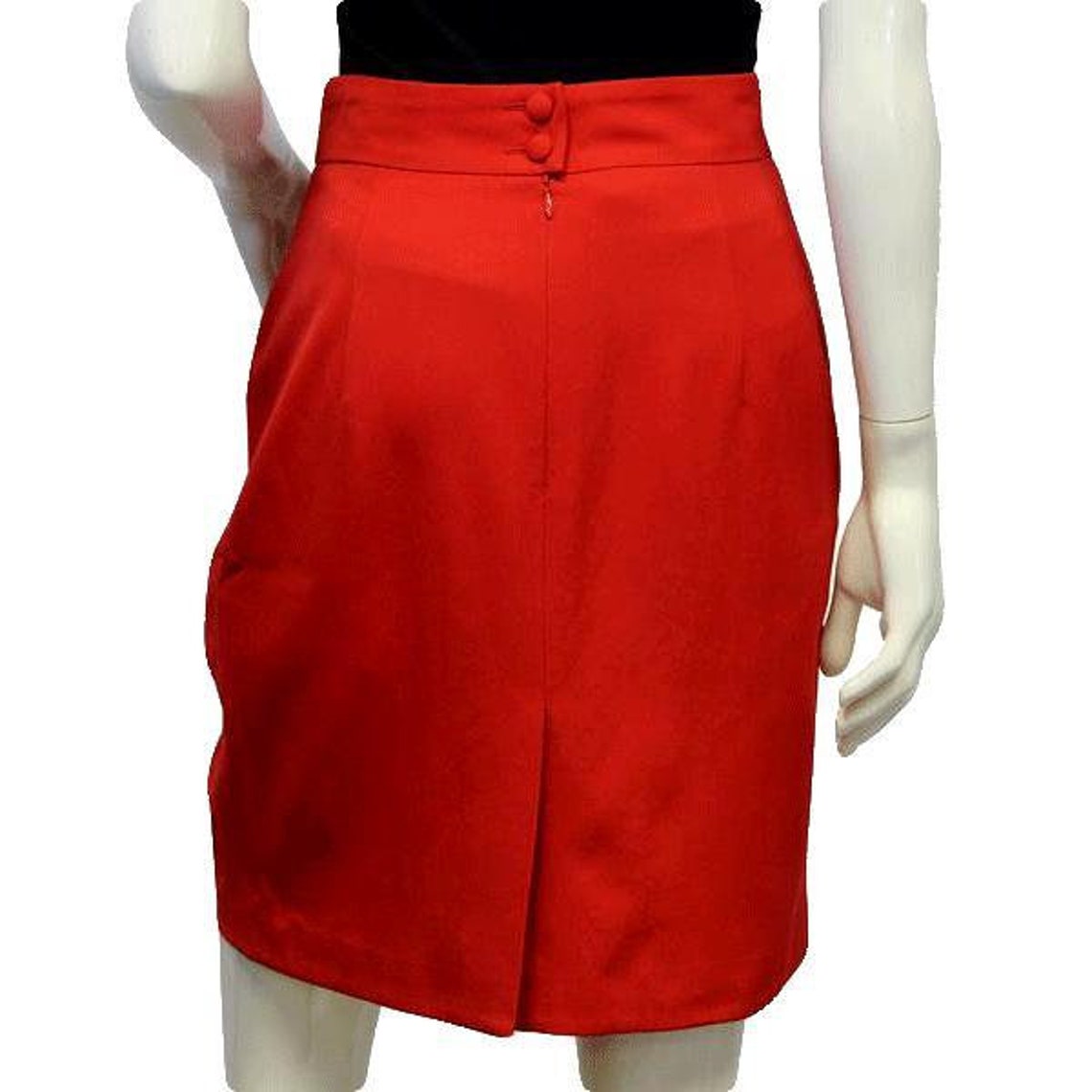 Mondi Skirt 60's 70's Vibrant Red Sz eu 40 Sku - Etsy