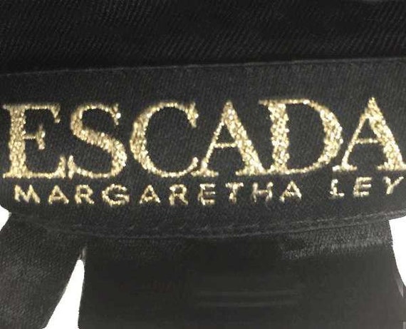 Escada 60's-early 70's Black Wool Pants Size 40 E… - image 5