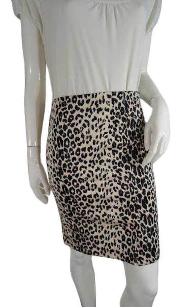 Bebe Skirt 80's Leopard Print Size 2 SKU000026