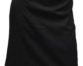 Anne Klein 70's Skirt  Black With Split Size 6 SKU 000013