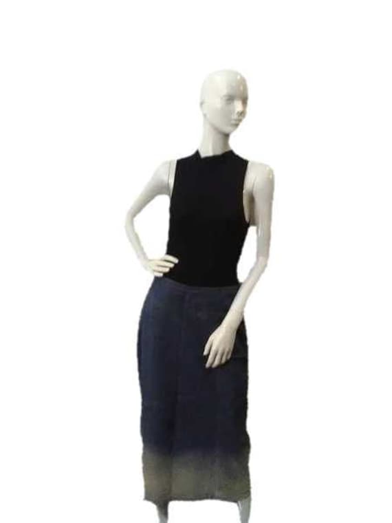 DKNY 70's Skirt Blue Jean Size 10 SKU000026