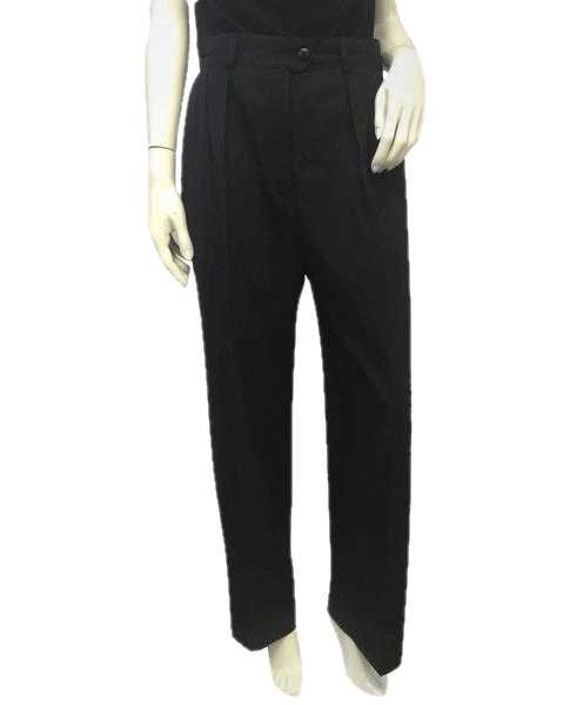 Escada 60's-early 70's Black Wool Pants Size 40 E… - image 2