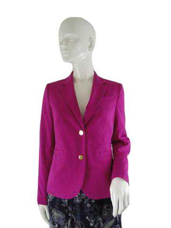 Calvin Klein 70's Blazer Hot Pink Size 6 SKU 00003